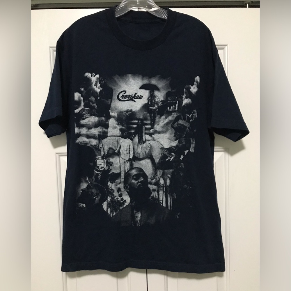 Nipsey Hustle Crenshaw Mens Medium Blue Cotton Sh… - image 1